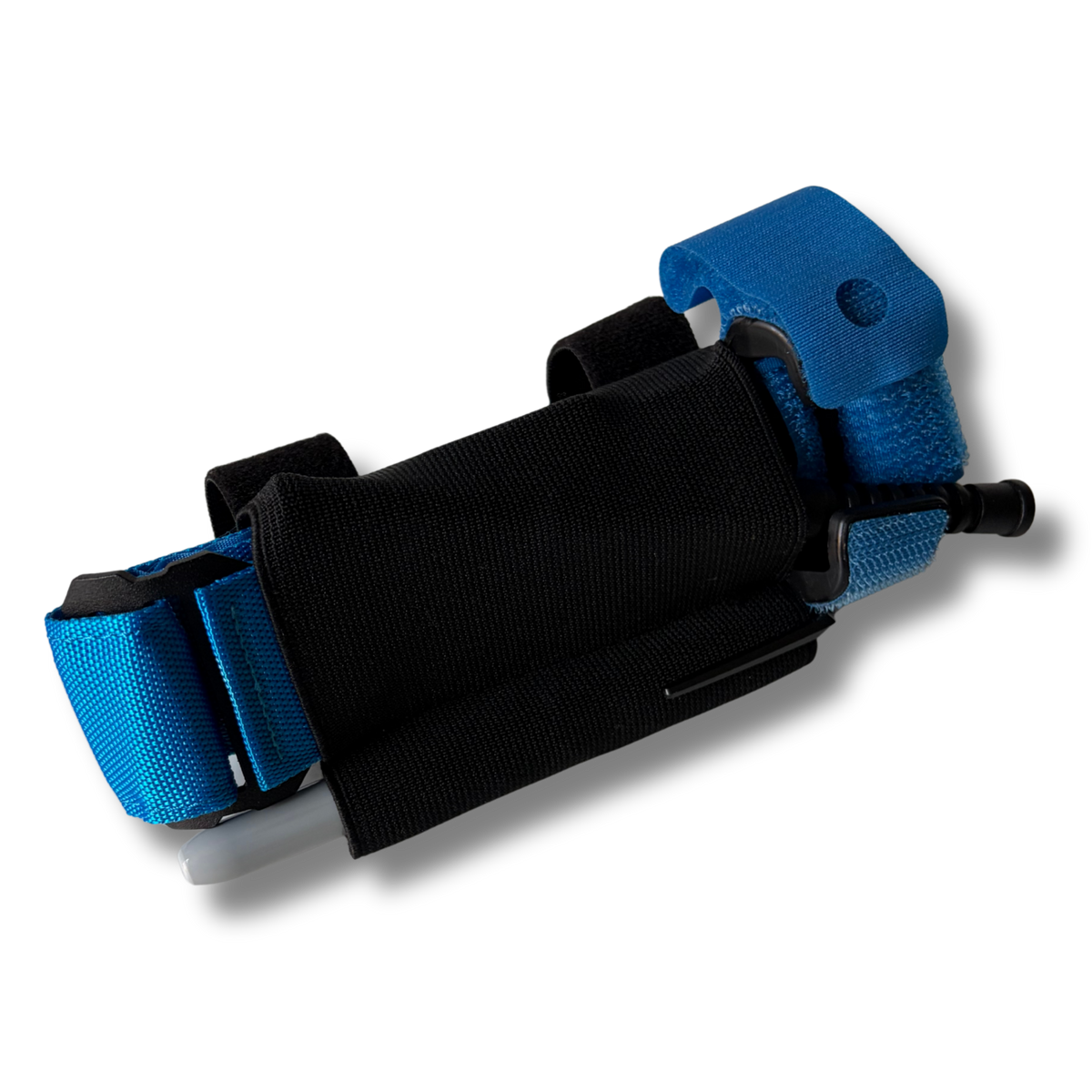 Side view of the blue LifeSaver Tourniquet Set holder