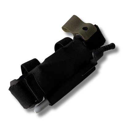 Side view of the black LifeSaver Tourniquet Set holder
